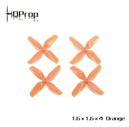 4-16pcs HQ HQPROP MWP Micro Whoop 1inch 40mm 1.6X1.6X4 -ABS 4-blades 1.5mm/1mm shaft DIA props Propellers Beta75 Mobula7
