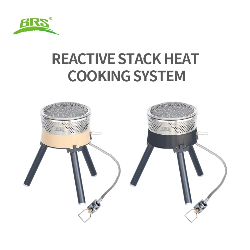 BRS-TS19 Reactive Stack Heat Cooking System Portable Pot/Jet Burner Set Backpacking and Camping Stove System 1900W Reactor Set