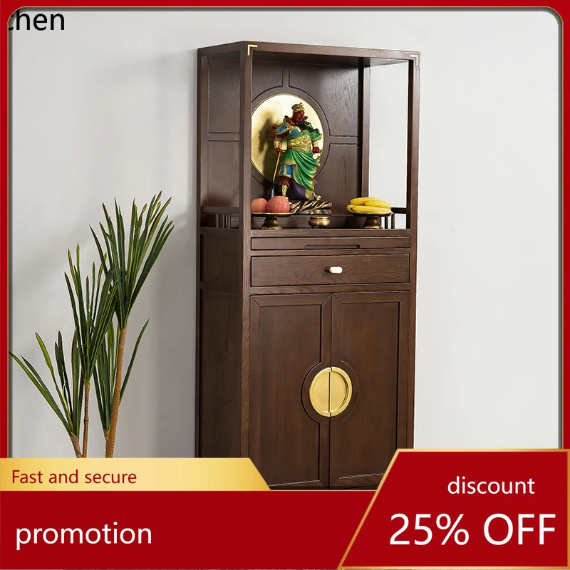 

CZ1 Solid Wood Buddha Shrine Cabinet Modern Buddha Altar Home High Cabinet God of Wealth Worship Table