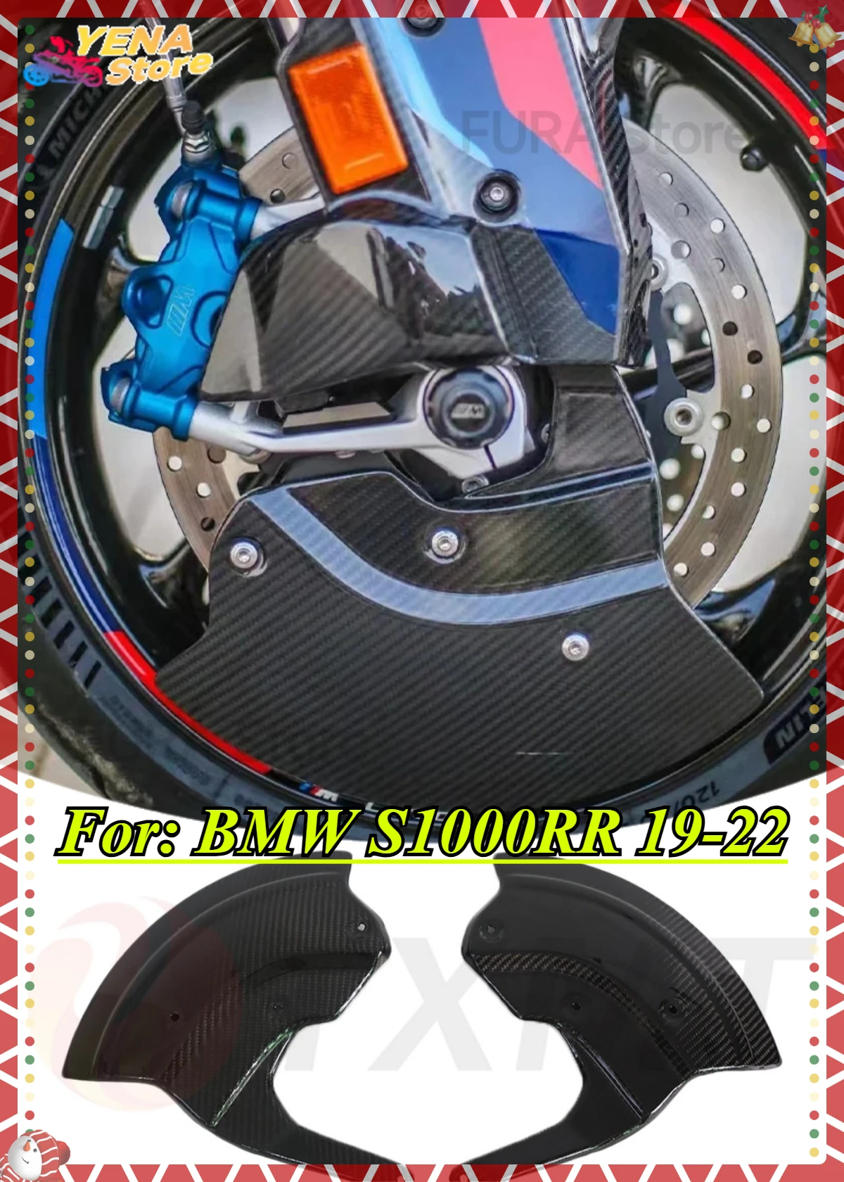 

New Carbon Fiber Aero Disc Covers Caliper Wheel Side Panels For BMW S1000RR 19-22 Motorcycle Parts Fairing Kits