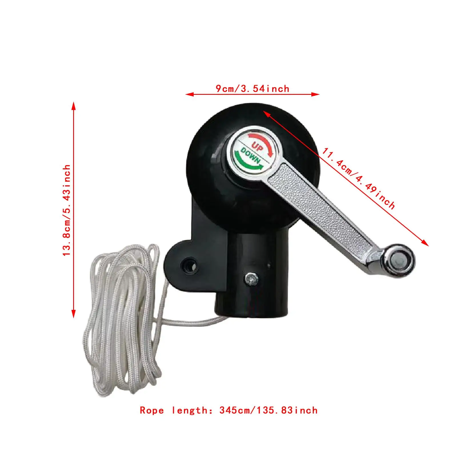 Patio Umbrella Accessories with Rope,Deck Heavy Duty Holder Handle Arm Parasol Crank Handle for Roman Umbrellas Outside