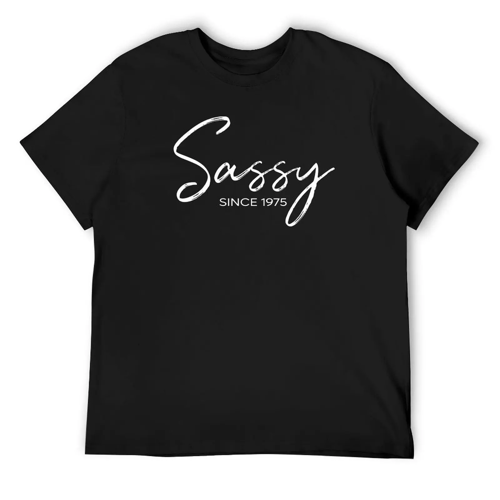 Футболка Sassy Since 1975 года, таможенный дизайн, ваши собственные дешевые вещи, роскошные дизайнерские футболки большого размера, мужские облегающие футболки для мужчин Футболка Sassy Since 1975 года, таможенный дизайн, ваши собственные дешевые вещи, роскошные дизайнерские футболки большого размера, мужские облегающие футболки для мужчин