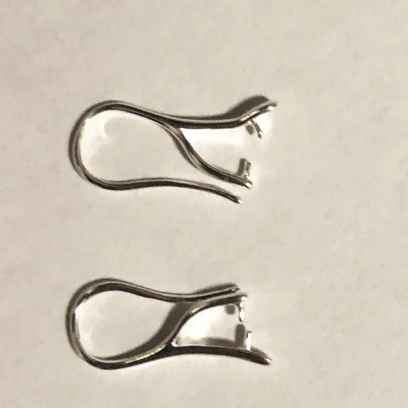 

Wholesale 100PCS Lot 925 Sterling Silver Jewelry Findings Pinch Bail Hook Earring Ear Wires For Crystal Beads FY-03