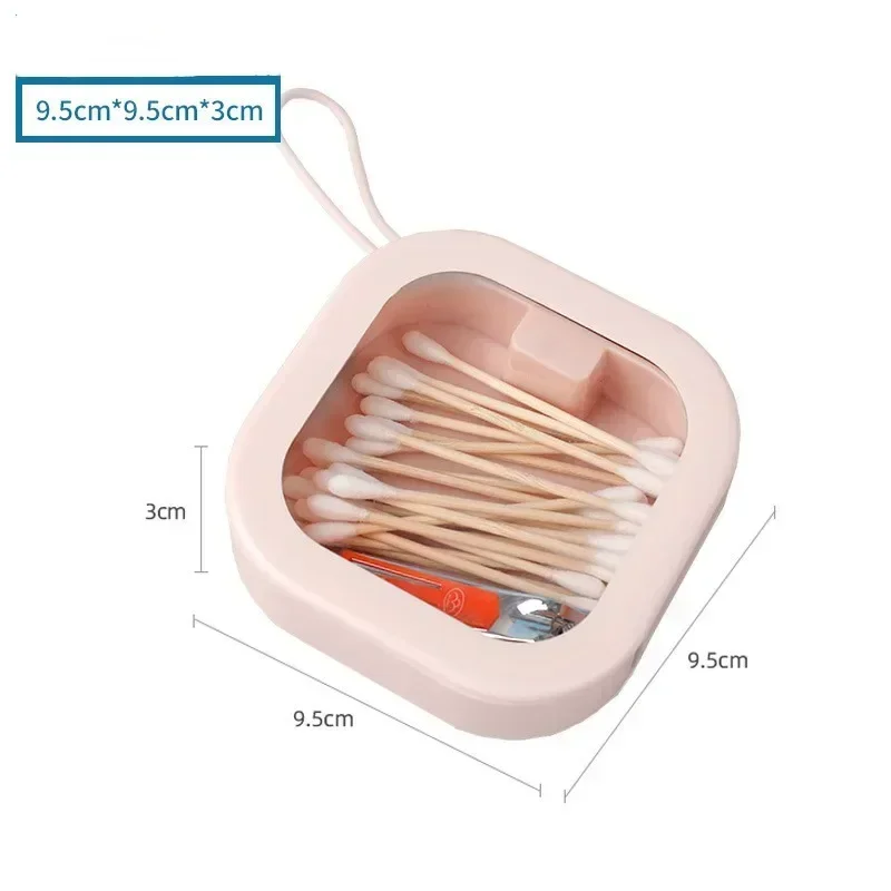 Mini Portable Storage Box Carry-on Clear Flip Jewelry Storage Box Small Storage Boxes Cell Phone Cord Pill Paper Clips Case