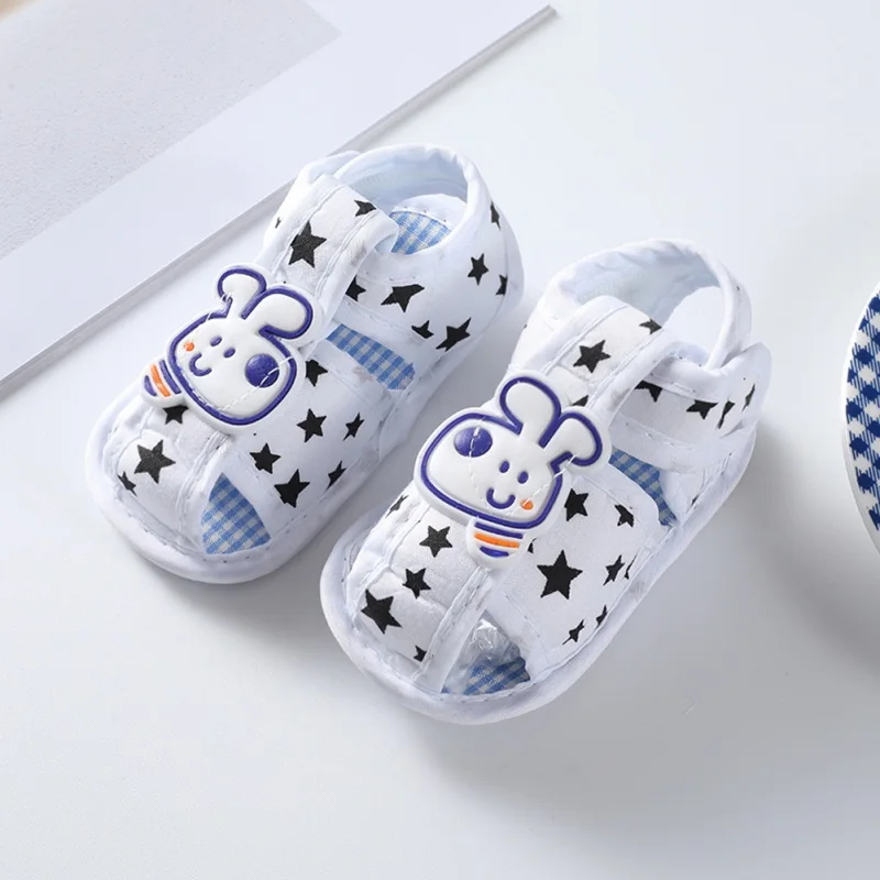 Cartoon Rabbit Pattern Baby Sandals Soft Sole Summer Newborn Boys Girls Shoes Infant First Walkers Toddlers Casual Crib Shoes