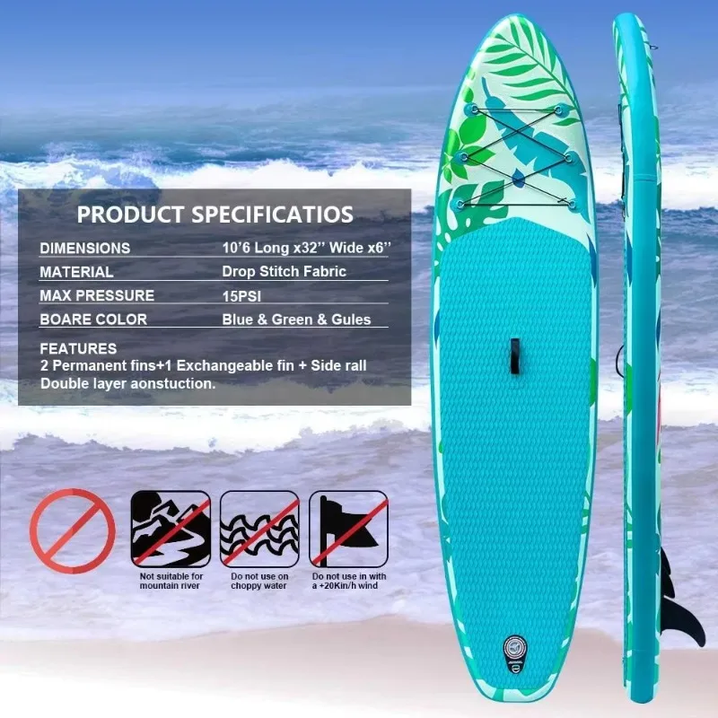 Kid-Friendly Inflatable Stand Up Paddle Boards Safe Stable Design for Young Water Sports Lovers Easy Maneuver