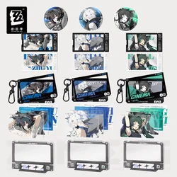 Sunsyea Zenless Zone Zero Official Merch miHoYo Original YH Series Acrylic Keychain Badge Ornament Criminal Investigation Team