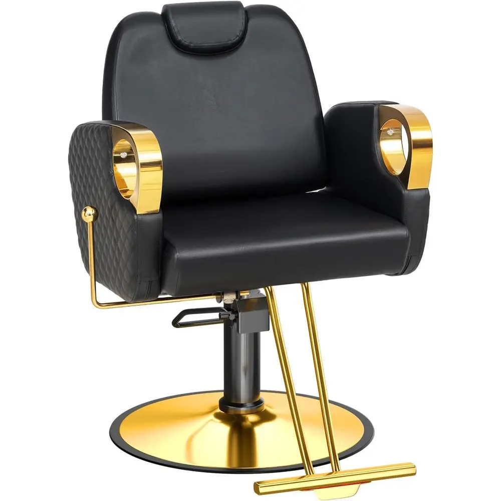 

Adjustable Reclining Backrest Salon Chair for Hair, Shampoo, Makeup, and Waxing Services