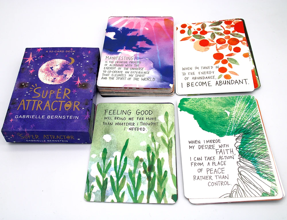 Super Attractor Oracle Deck Angels and Ancestors Oracle Cards Fortune Telling Game Divination Tools Card Game Gabrielle Bernstei