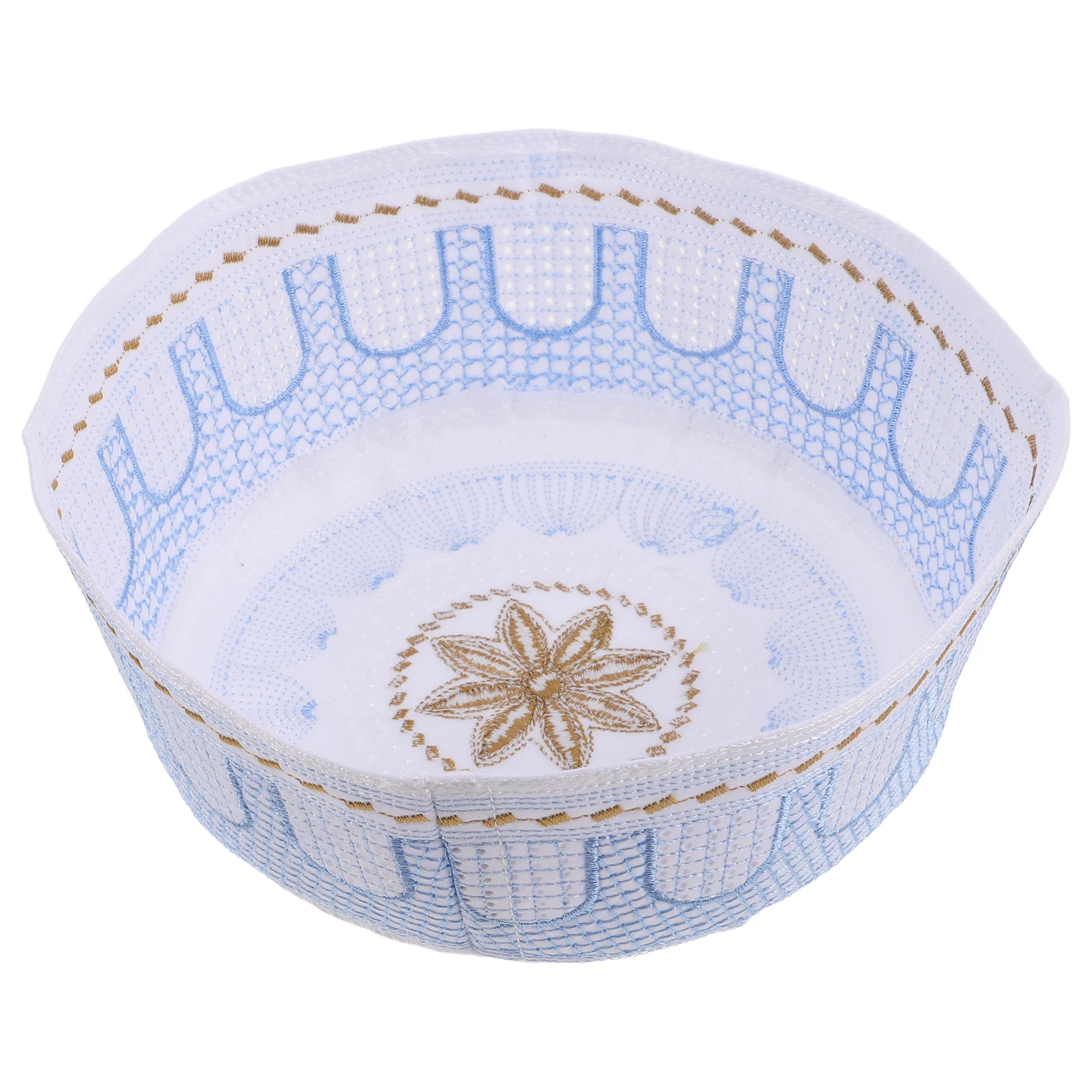 

Muslim Prayer Hat Embroidered Adjustable B Caps India Fabric Southeast Asia Men Islamic Hats Worship Holiday