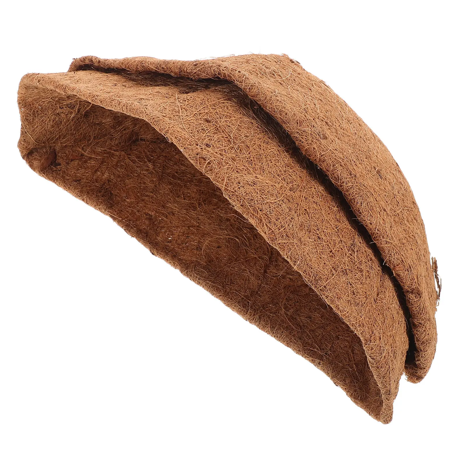 

2 шт. полукруглых подвесных кашпо из кокосового волокна, 16 дюймов, натуральные настенные корзины с вкладышами из кокосового волокна для сада, балкона, для подвесных цветов