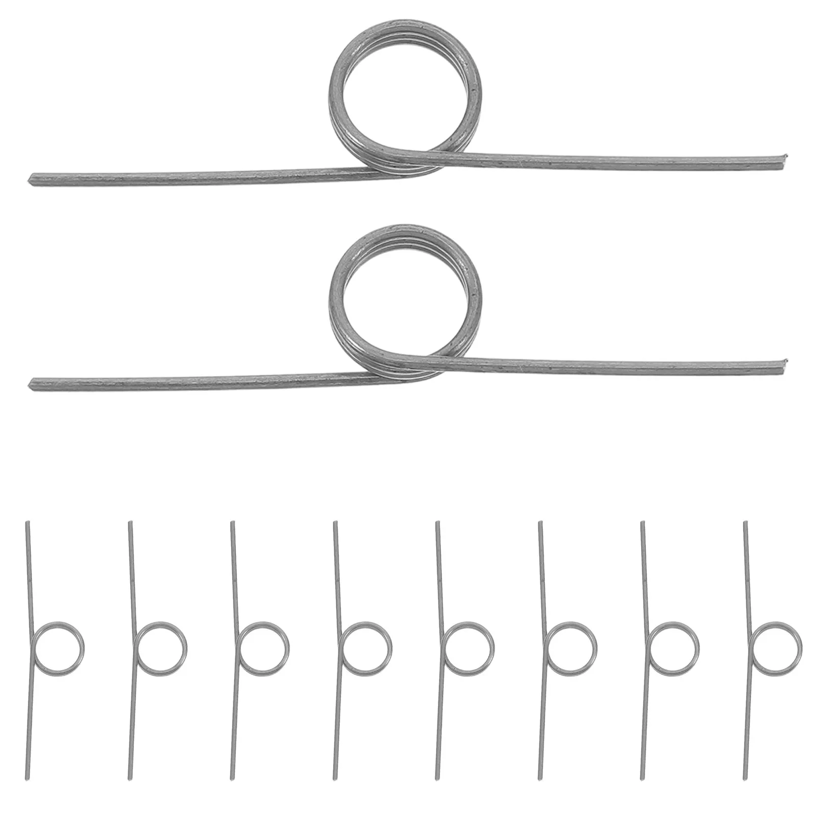 

10 шт. сменных торсионных пружин для крышки мусорного ведра, гибкие, устойчивые, металлические пружинные элементы для мусорного бака