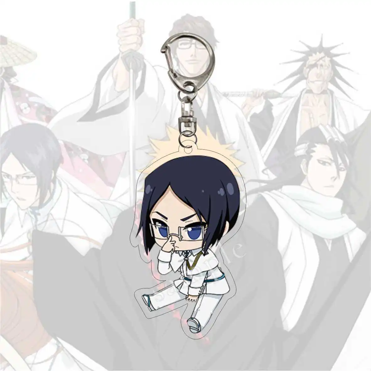 Anime BLEACH Character Model Aizen Sousuke Ulquiorra cifer Grimmjow Jeagerjaques Acrylic Keychains Fans Christmas Gifts