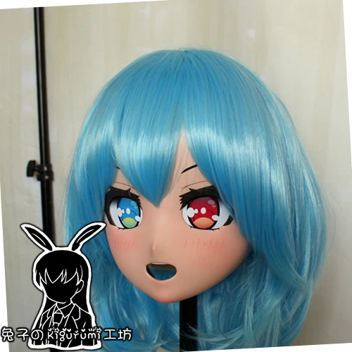 (RB6516)Quality Handmade Female Resin Cosplay Japanese Role Anime Tatara Kogasa Kigurumi Crossdress Doll Transgender Mask