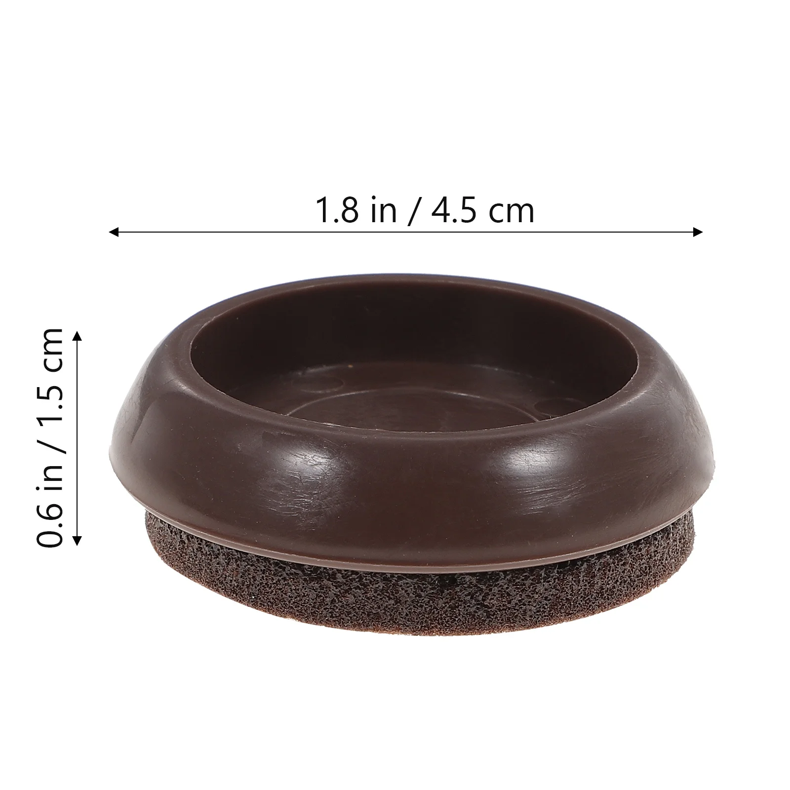 Móveis Protector Pads para máquina de lavar roupa, fixo Caster Cup, rodas do sofá, rolhas de cama, limitador copos, feltro, 10 pcs