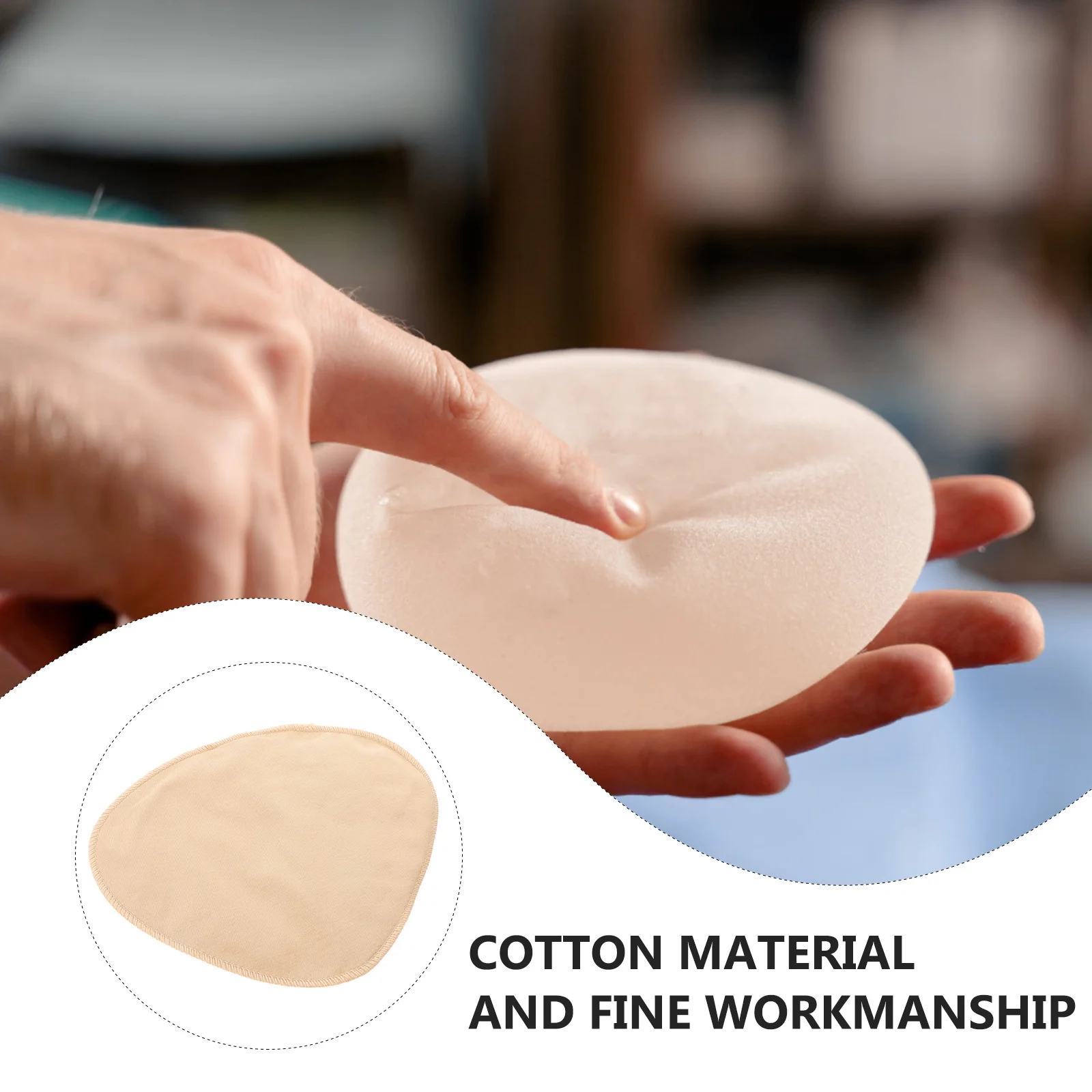 Prosthetic Breast Cotton Cover Insert Sleeve for Women Forms Protective Bag Prosthesis Mastectomy Sponge Pads