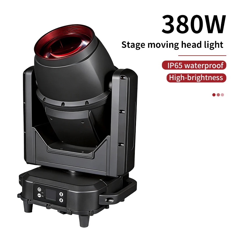 LED IP65 380W Beam Moving Head Light Waterproof  Colorful Rainbow Effect Atomization Outdoor Performance Stage Light