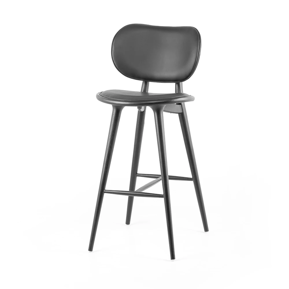 

Современный дизайнерский барный стул из массива дерева в скандинавском стиле, простое тканевое кресло для кухни, мастерской, дома, гостиной, ресторанов