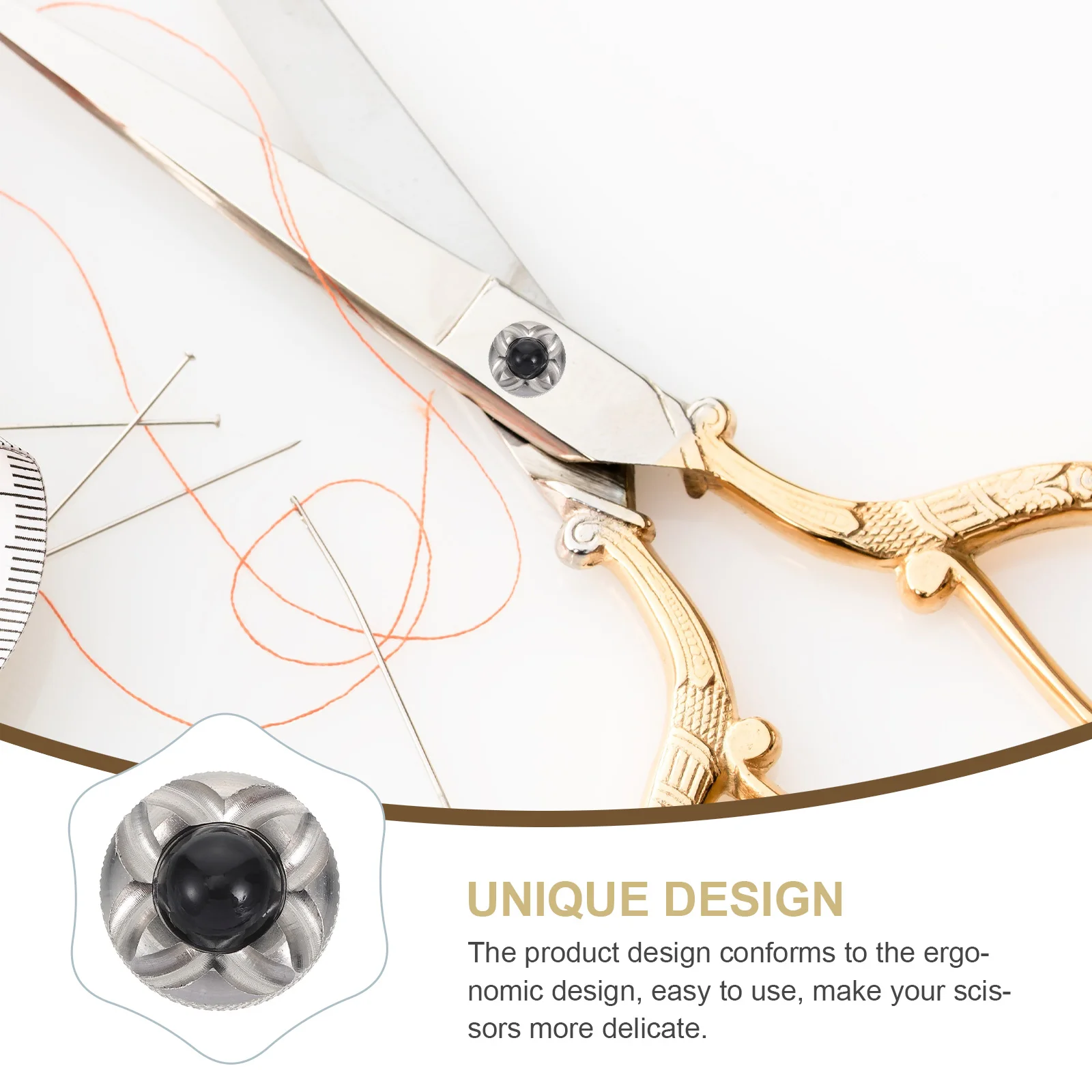 

Stainless Steel Decorative Scissor Shaft Screw Metal Pet Scissors Decoration Part Removable Craft Scissors Decor Hairdressers