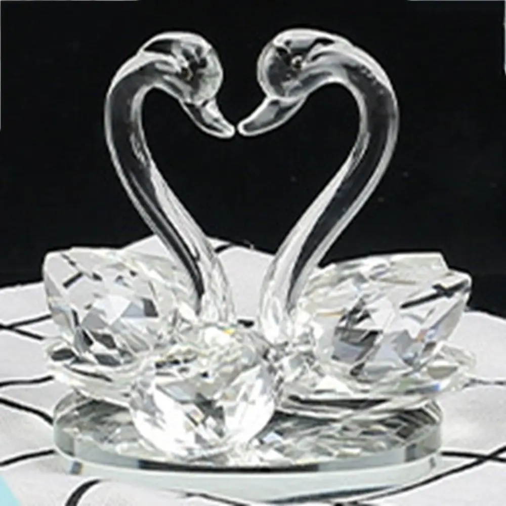 Fashionable Diamond-encrusted Home Decor Deodorization Wedding Animal Ornament Car Accessories Swan Figurine Crystal Swan