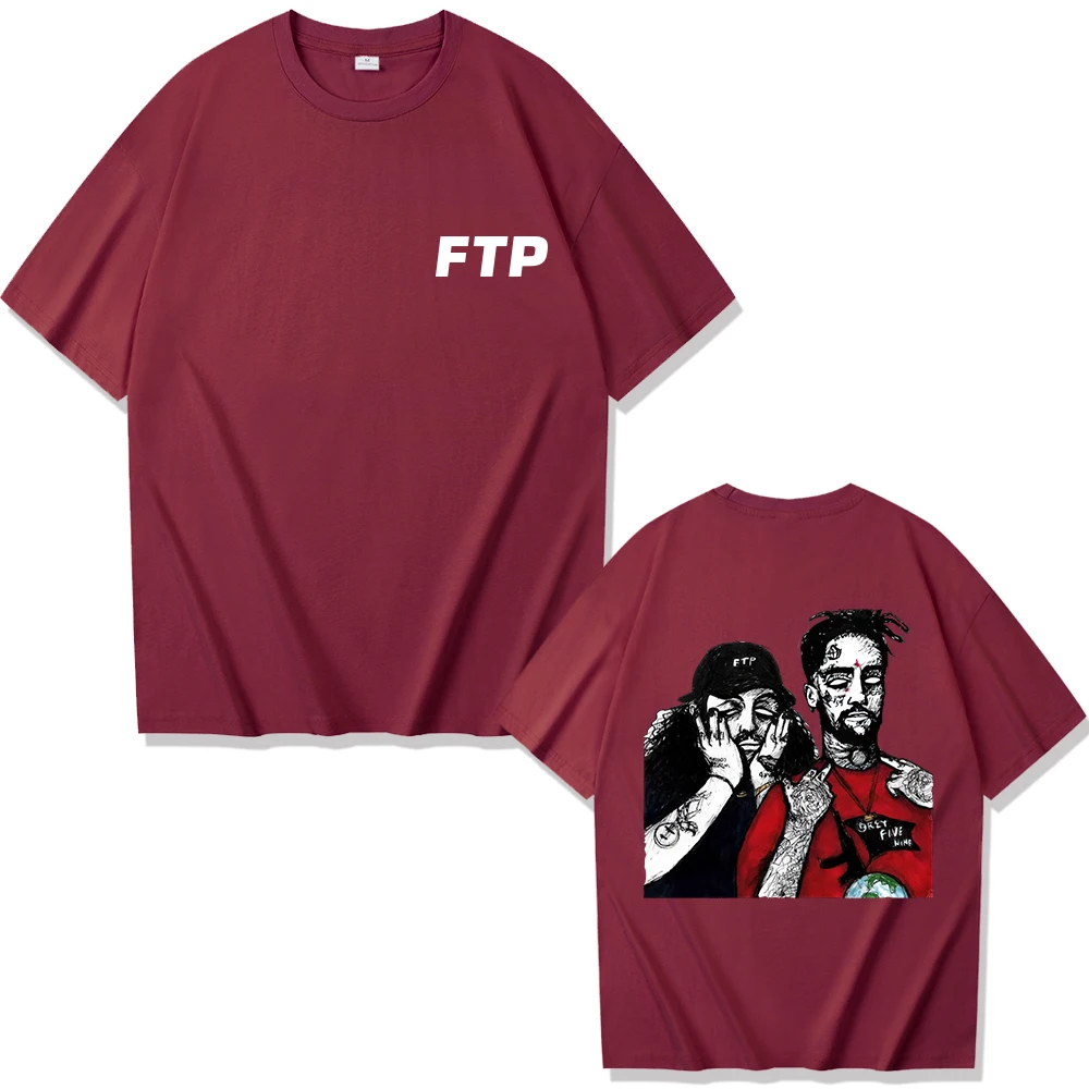 Hot Suicideboys Ftp T-Shirt Uomo Donna Harajuku Rap Harajuku Music Shirt Merch Hip Hop T Shirt Gift