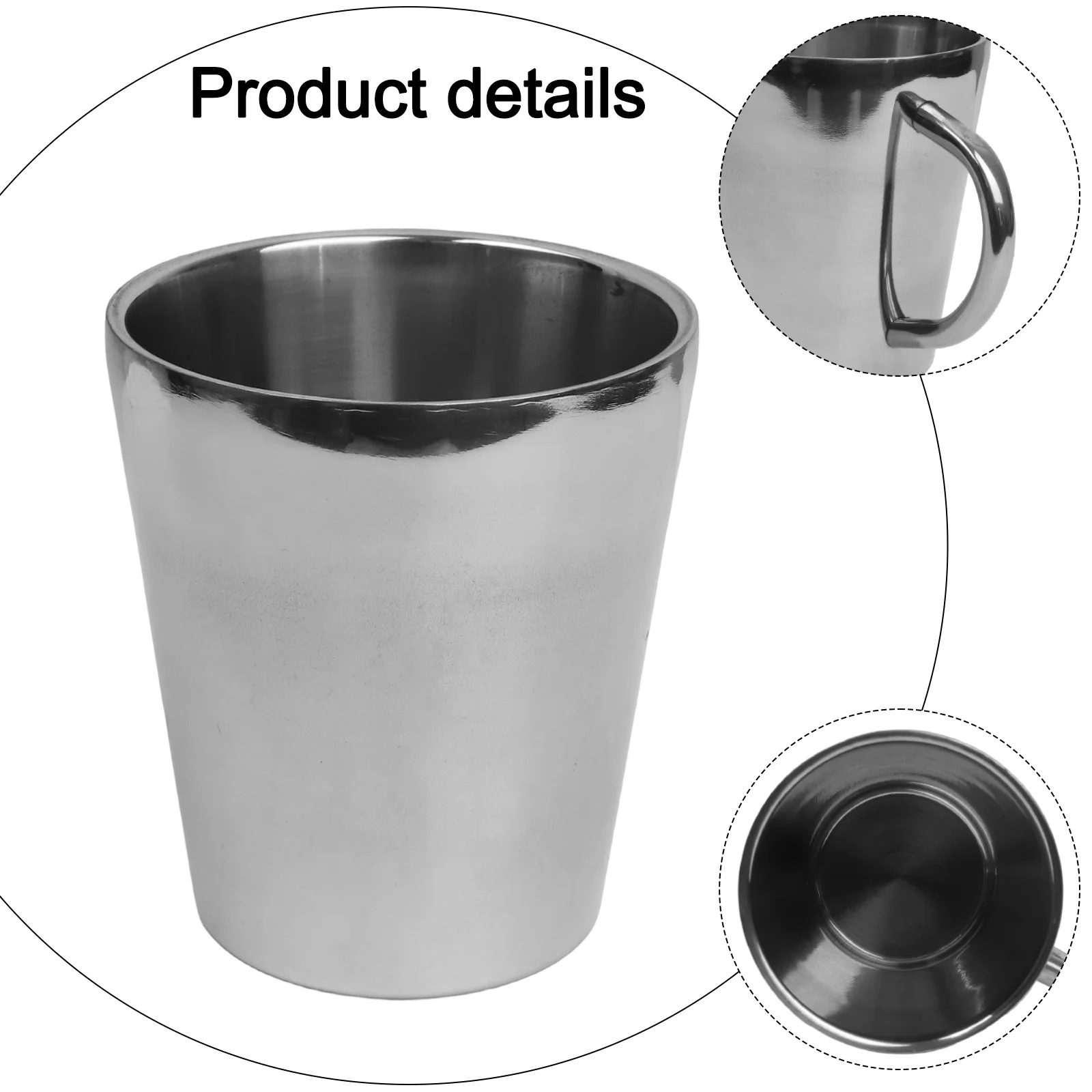 

Insulated Coffee Mug Stainless Steel Drinking Cup Easy To Clean Hot Or Cold Beverages Lightweight Design Rose Gold