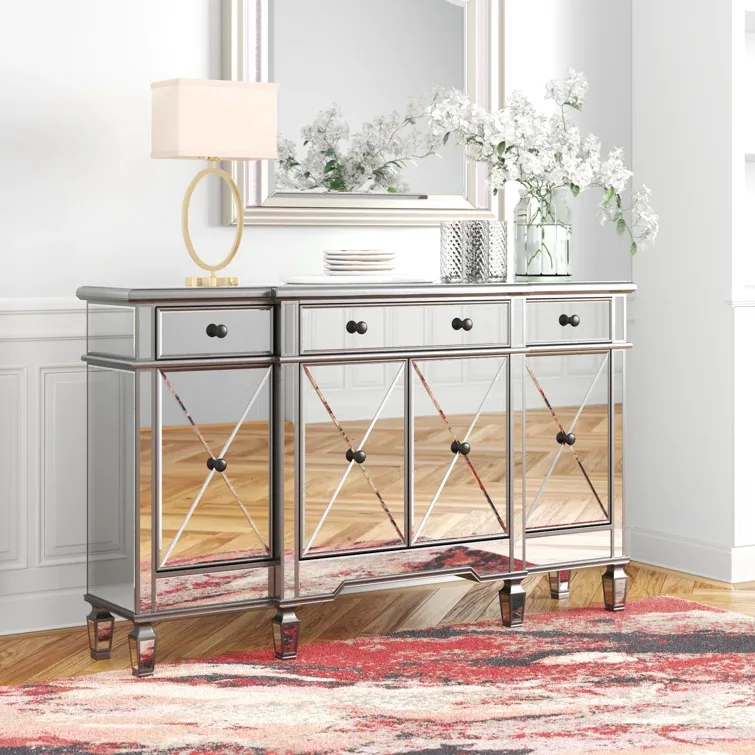 Mirror locker, side cabinet, living room, multi-functional chest of drawers, cabinet of drawers, storage, integrated dining side