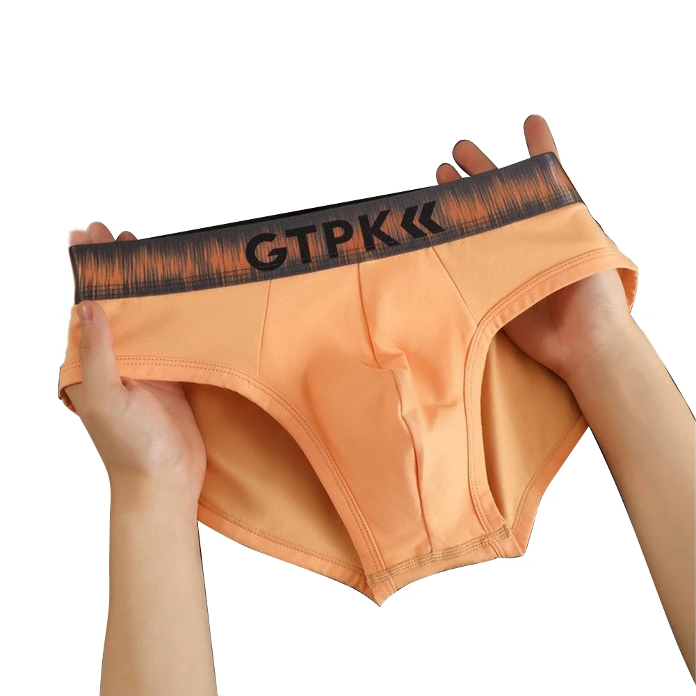Men Cotton Soft Briefs Underwear High Elastic U Convex Pouch Panties Underpants  Sexy Shorts Men's Elastic Underpants