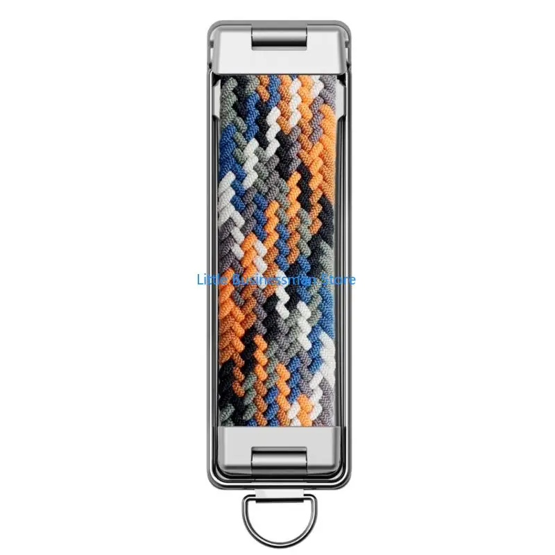 Handyhalter mit selbstklebender Rückseite, verstellbarem Ständer und atmungsaktivem Nylon-Handgelenkband für Smartphones M76A – Detail 5