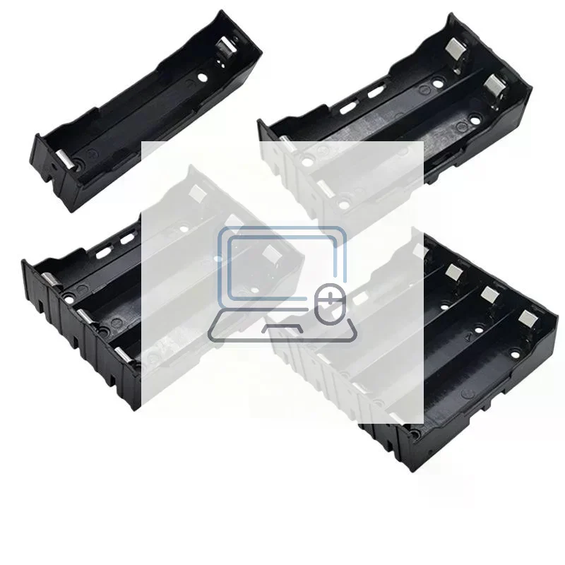 1Pcs 18650 Parallel Battery Box Shell 18650 Parallel 1/2/3/4 Slot Battery Holder Storage Box Case DIY Accessories
