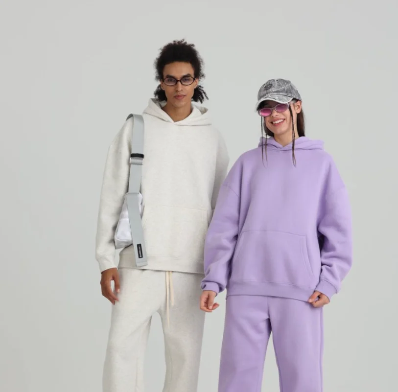 

Heavyweight 350gsm Fleece Hooded Sweatshirt - Unisex Streetwear Pullover, Cozy Winter Hoodie for Men Women S-3XL 19Colors