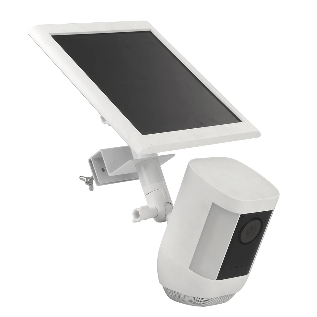 Stainless Steel 360° Rotation Ball Mount For Ring Cameras Adjust Camera Angle Enabling To Easily White