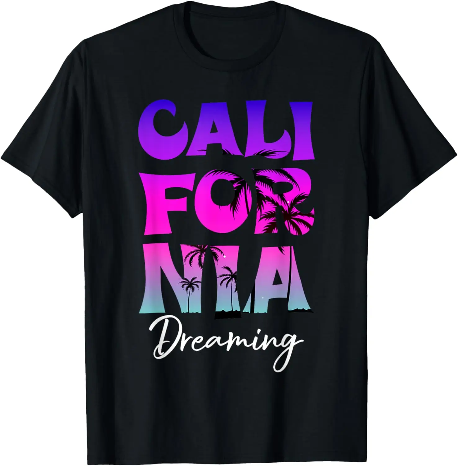 تي شيرت كاليفورنيا Dreaming Tropical Californian للعطلات الصيفية #1
