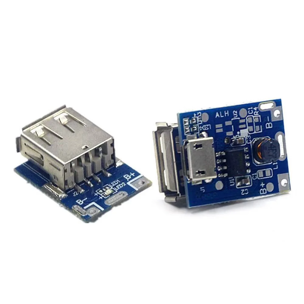 5V Boost Converter Step-Up Power Module Lithium Battery Charging Protection Board LED Display USB For DIY Charger 134N3P