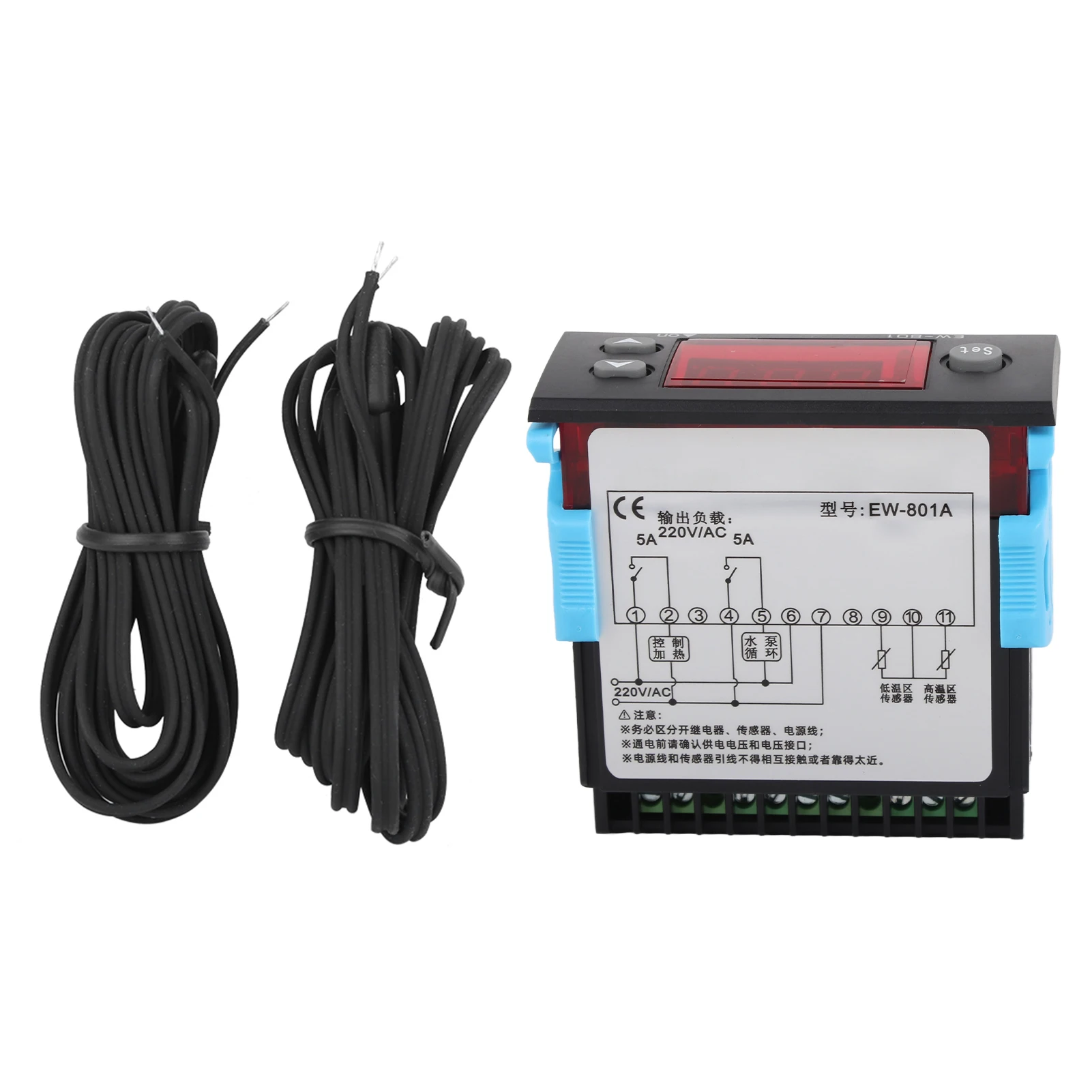 

Intelligent Temperature Switch, Solar Water Heater Temperature Controller Thermostat with Sensor Digital Display