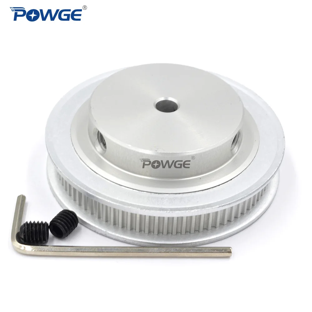 POWGE 80 Teeth 2M 2GT synchronous Pulley Bore 5/6/6.35/ 8/10/12mm for width 6mm 2MGT Timing Belt GT2 pulley Belt 80Teeth 80T