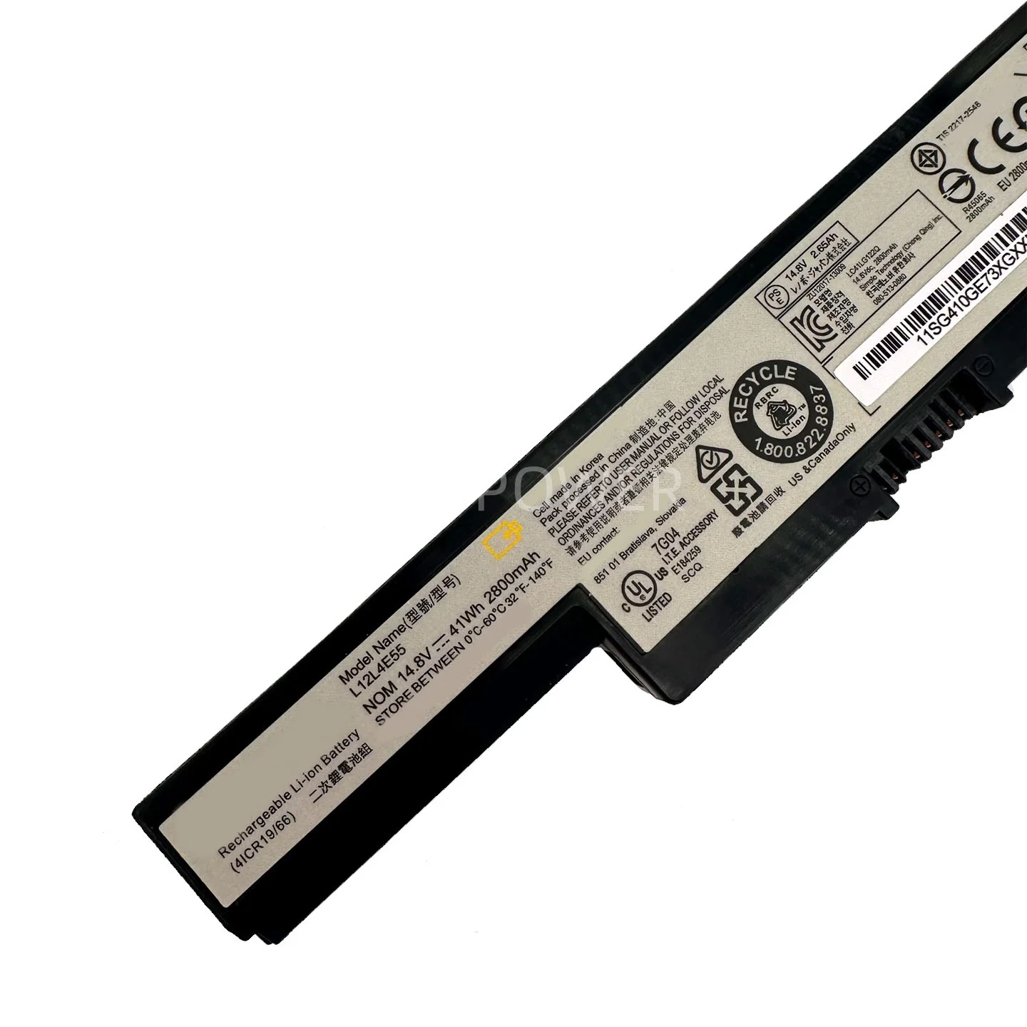 New Laptop Battery L12L4E55 14.8V 41WH 2800mAh High Quality For Lenovo E40 E41 N50 L12M4E55 L13M4A01