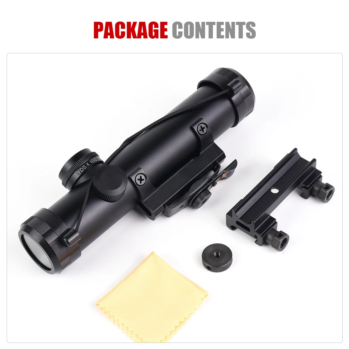 HD 4X20 Optics Sight Tactical Scope Full Coating Glass Etched Cross-Hair Reticle Collimator for 20mm Rail Mount