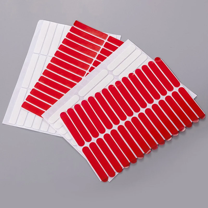 30 قطعة/الحزمة واضح مسمار لاصق الأظافر كاذبة عرض موقف الغراء ملصقات الوجهين لصق مانيكير ممارسة عرض أدوات