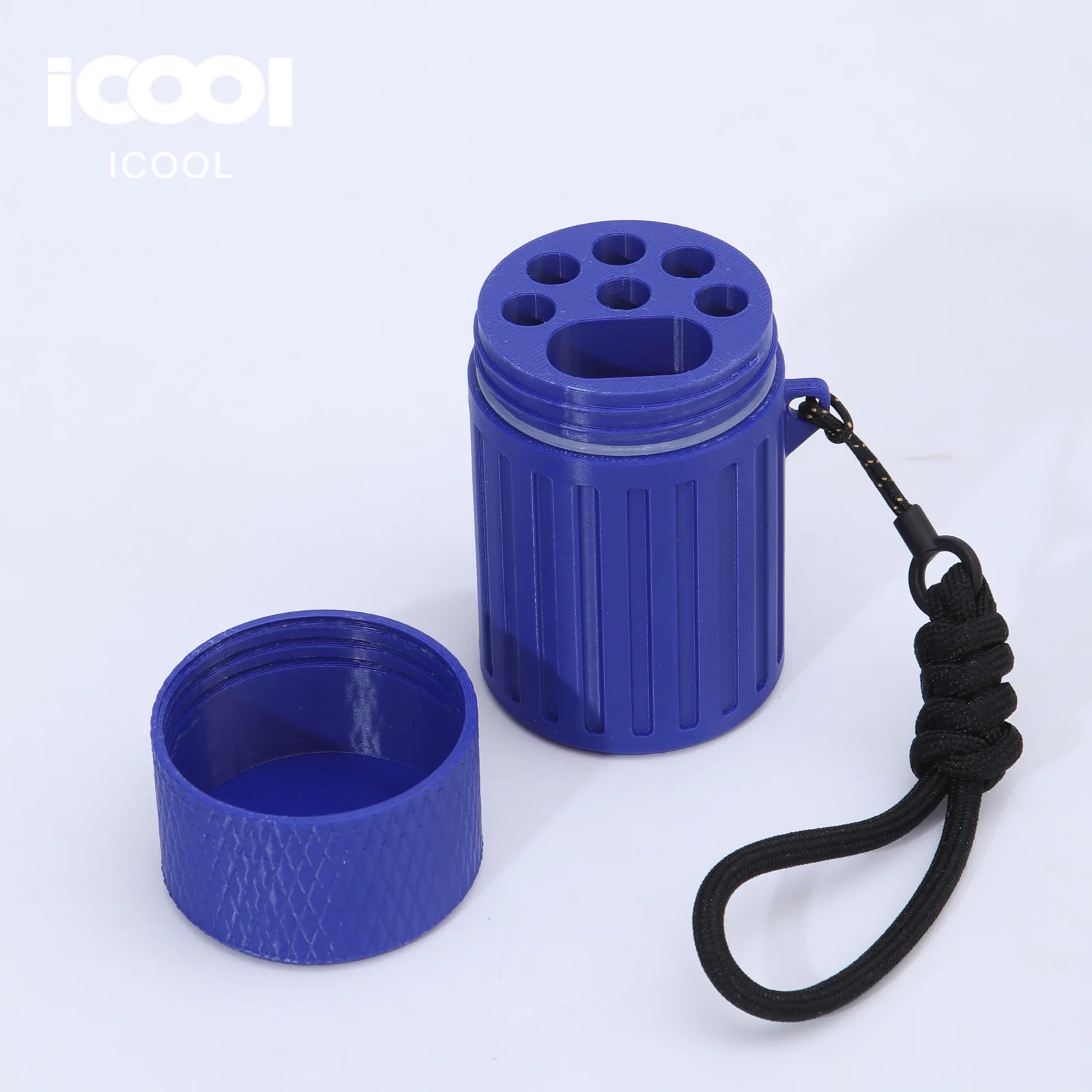 Macaron 3D Printed Round Cigarette Case Holds 6 Regular 8mm Cigarettes Portabler Storage Tube Outdoor Smoking Accessory view 6
