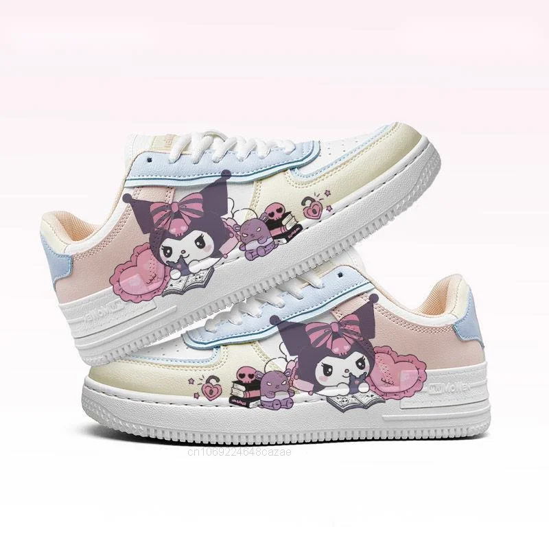 Sanrio Kawaii Cinnamoroll Sneaker Cute Cartoon Melody kobiety buty deskorolkowe nowy prezent dla słodkiej dziewczyny oddychające buty na co dzień