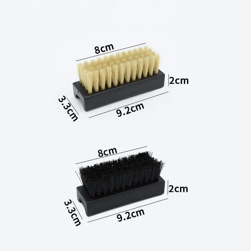 

NEW 1 Pair Of Nylon Shoe Brushes, With Soft And Hard Bristles Suitable For Deep Cleaning, A Durable Household Shoe Care Tool.
