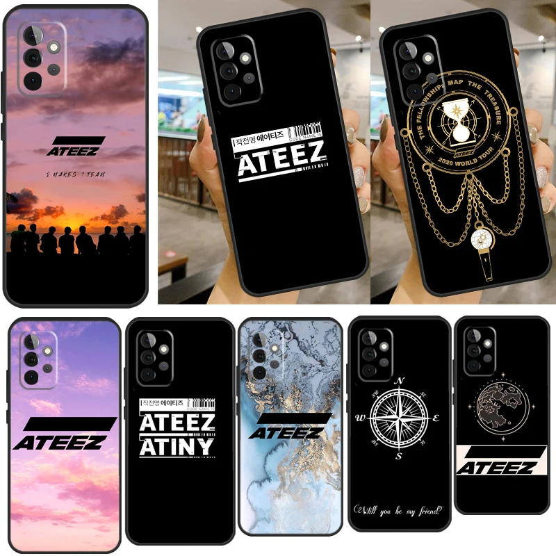 KPOP ATEEZ Logo Soft Silicone Cover For Samsung A72 A52 A42 A32 A22 A12 A52S A21S A51 A71 A40 A50 A70 Case