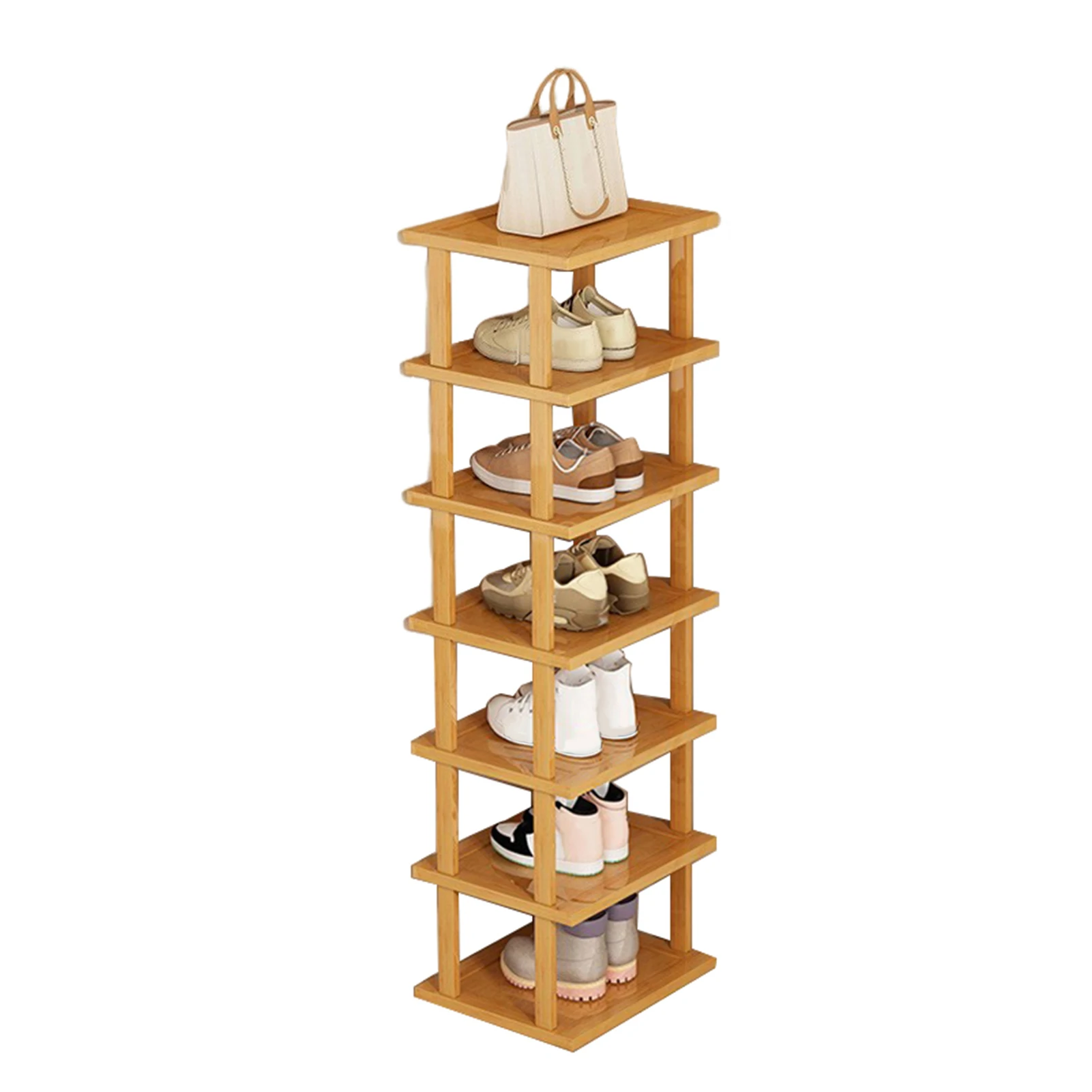 Simple plastic shoe rack at the entrance, no installation required, small crevice, narrow corner shoe cabinet