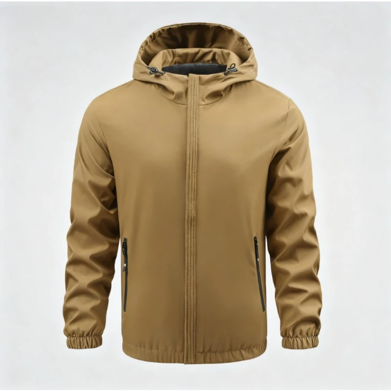 

Аксессуары для костюмов Мужская повседневная куртка с капюшоном — всесезонное ветрозащитное уличное пальто для пеших прогулок и путешествий