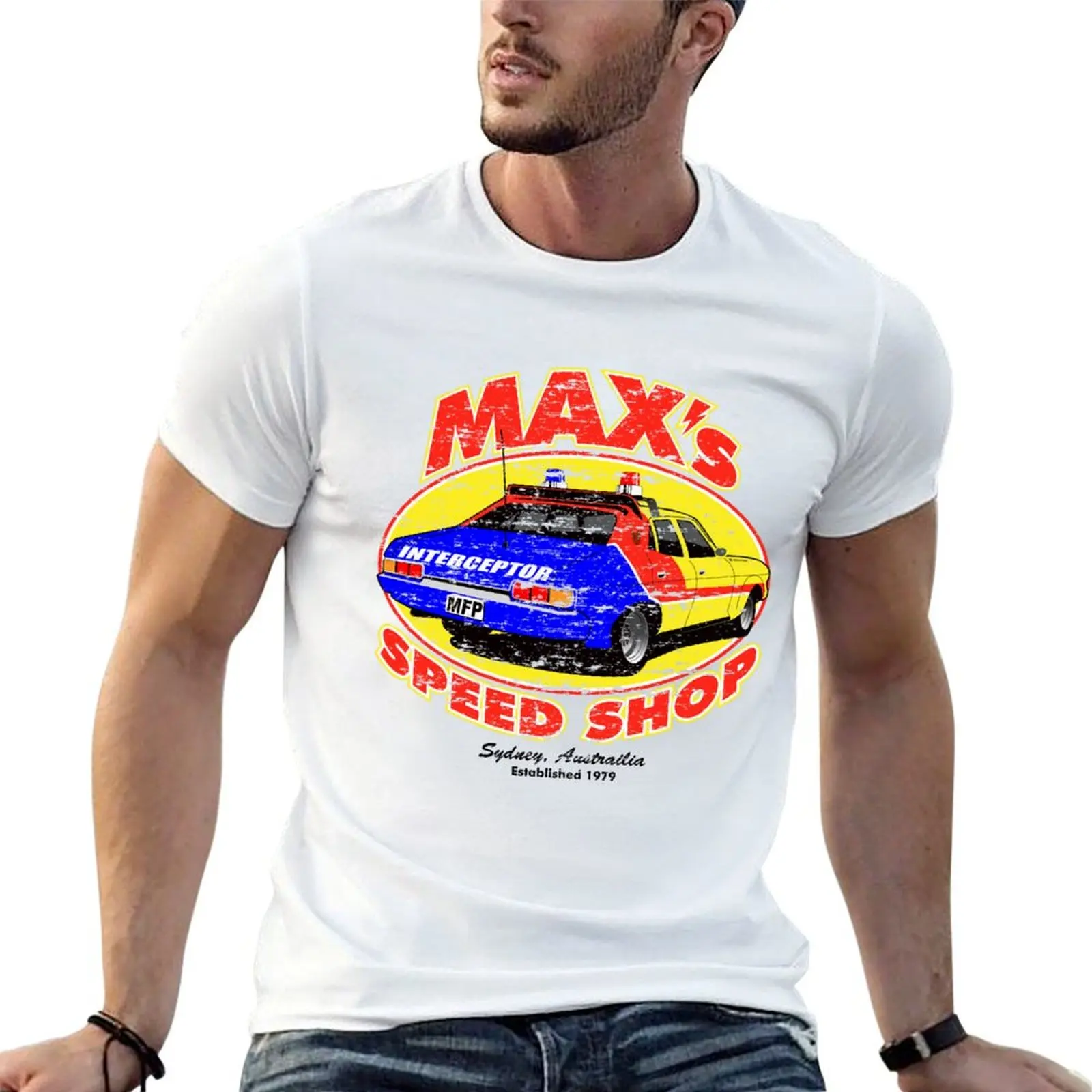 Mad Max's Speed shop T-Shirt Casual Streetwear Short Sleeve Tee