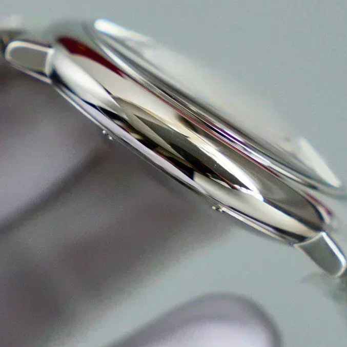 الفاخرة التلقائية الميكانيكية رجالي الياقوت 904L الفولاذ المقاوم للصدأ والجلود الأسود الأزرق بالون الساعات الرياضية حسب الطلب #5