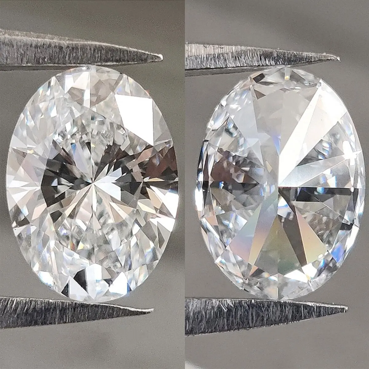 قطع بيضاوية كبيرة مختبر نمت الماس DEF 5.0-8.0ct الماس فضفاض CVD/HPHT VVS1 IGI شهادة الماس للمجوهرات الجميلة المصنوعة