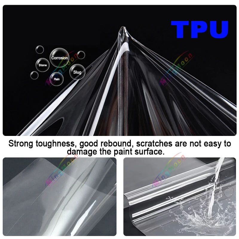 Pre-cut PPF Car Headlight Protective Film TPU For Tesla Model 3 Y X S 2020-2024 Rearview Mirror Transparent Scratch Resistant