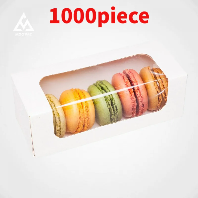 

10 00piece.Custom.Custom Cupcake Box Printed Food Grade White Kraft Cake Boxes Bakery Box Dessert Macaron Packaging